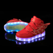 basket-lumineuse.com | Basket led rouge ailes | basket-lumineuse