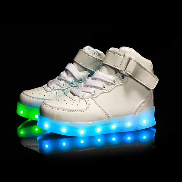 basket lumineuse homme | Basket led blanche montante | basket-lumineuse