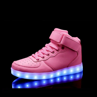 basket lumineuse fille | Basket led fille rose mat | basket-lumineuse