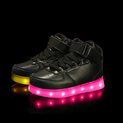 baskets lumineuses fille | Basket led noir | basket-lumineuse | zapatos luminosos | luminous shoes