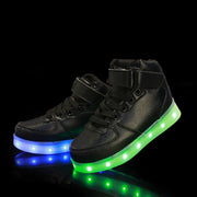 baskets lumineuses garçon | Basket led noir | basket-lumineuse | zapatos luminosos | luminous shoes