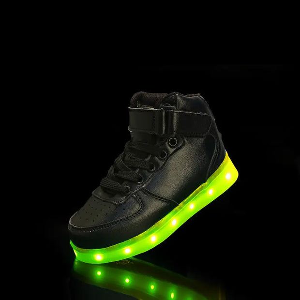 basket lumineuse fille | Basket led noir | basket-lumineuse | zapatos luminosos | luminous shoes