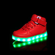 basket lumineuse fille | Basket led rouge montante | basket-lumineuse