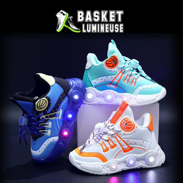 baskets lumineuses enfants