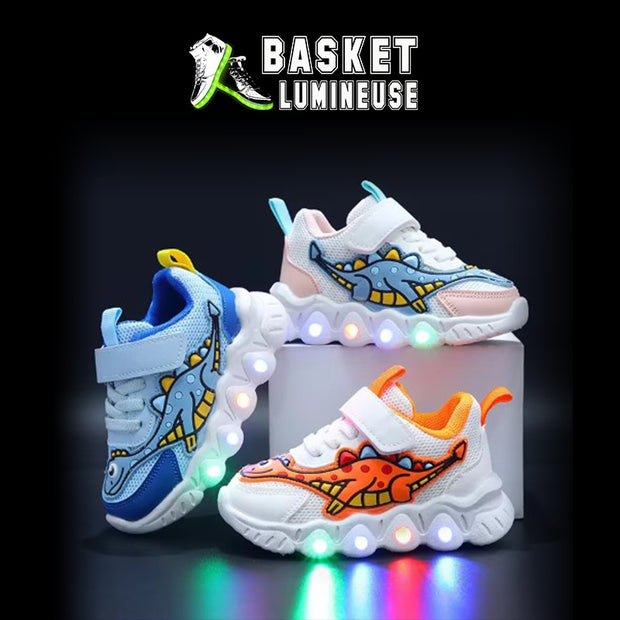 basket lumineuse dinosaure