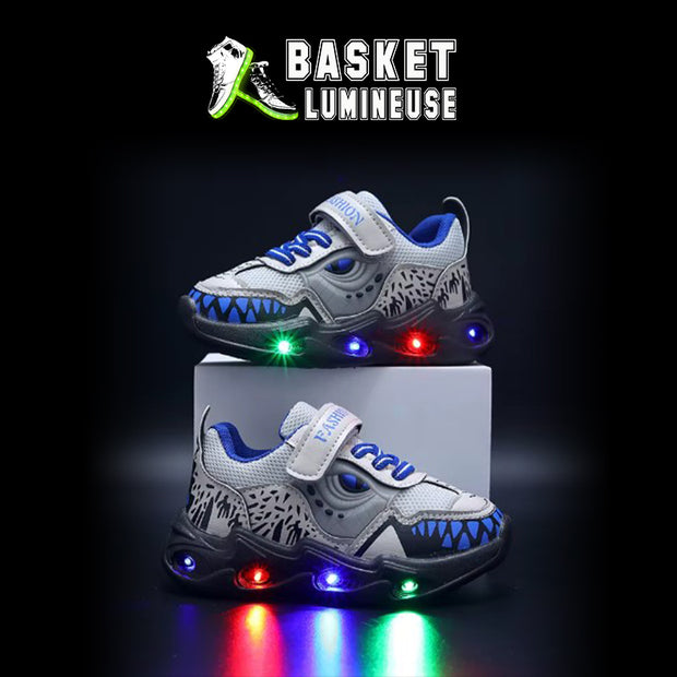 basket lumineuse bleu