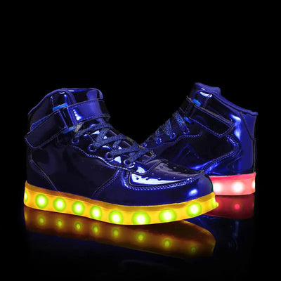 basket-lumineuse.com | Baskets lumineuses bleues brillantes | basket-lumineuse