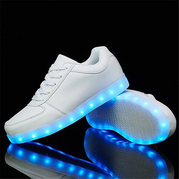 basket leds | Sneakers blanches lumineuses | basket-lumineuse