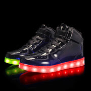basket-lumineuse.com | Sneakers lumineuses brillantes noires | basket-lumineuse