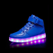 basket-lumineuse.com | Sneakers lumineuses garçon bleues | basket-lumineuse