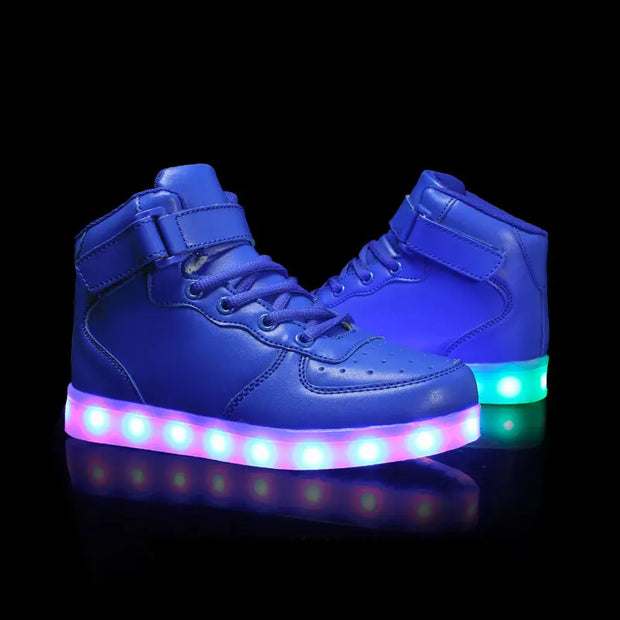 basket lumineuse garçon | Sneakers lumineuses garçon bleues | basket-lumineuse